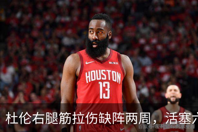 杜伦右腿筋拉伤缺阵两周，活塞六场硬仗内线告急